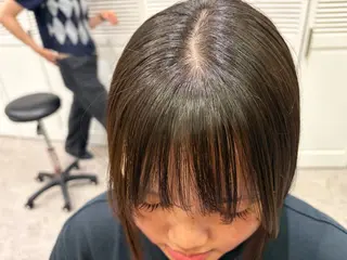 パーマ 透明感イルミナカラー /寒色/MOMOKAのヘアスタイル
