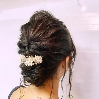 ミディアム ヘアアレンジ Satsuki ✂︎♡のヘアスタイル