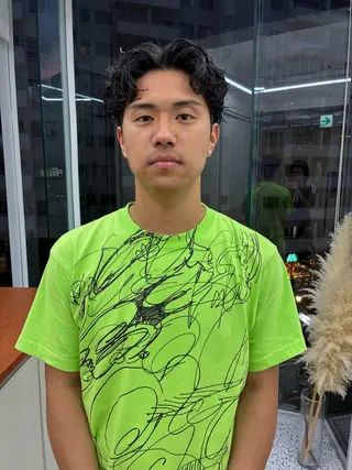 パーマ メンズ メンズカット パーマ[佐橋]のヘアスタイル