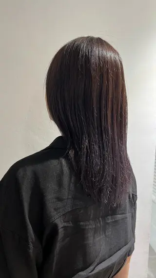 セミロング ogura hitomiのヘアスタイル