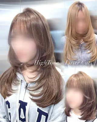 セミロング 💗ROSEL/ KUREA💗のヘアスタイル