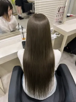 ロング カラー 🤍韓国大人っぽ ベージュMAI🤍のヘアスタイル
