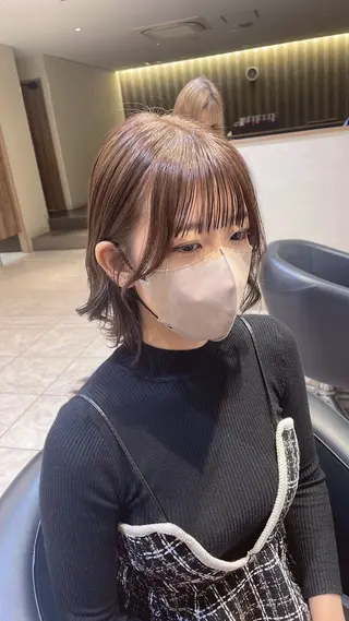 カラー ふわっと抜け感🫧 ブラウンベージュ🤎のヘアスタイル
