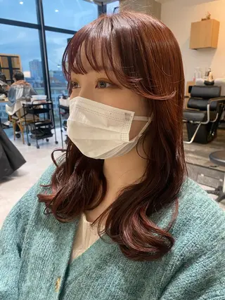 セミロング カラー 似合う髪型見つけます AYAKAのヘアスタイル