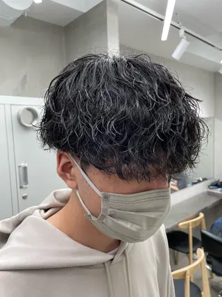 ショート パーマ メンズ SENTA✨メンズ パーマ✨fifth栄のヘアスタイル