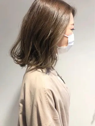 ミディアム カラー 石井（遠藤） 愛莉のヘアスタイル