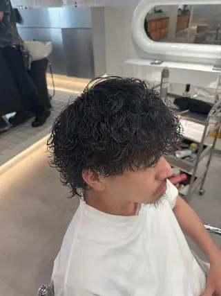 パーマ メンズ ブリーチ/パーマ特化 片平和寿のヘアスタイル