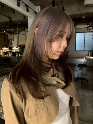 ミディアム 🎀抜け感ナチュラル 🎵asuna🪽のヘアスタイル