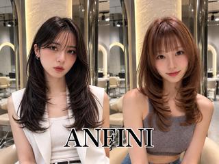 セミロング 仙台Ｉ韓国レイヤー Ｉ髪質改善Ｉ伊藤拓海のヘアスタイル