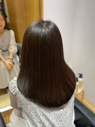 ミディアム パーマ 縮毛矯正/レイヤー 🌙児玉光瑠のヘアスタイル
