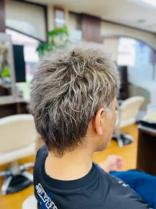 ショート カラー メンズ ふくおか なな Toiro 武蔵小杉のヘアスタイル