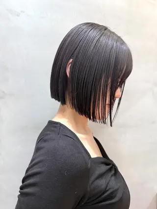 ショート カラー パーマ 🦋韓国風レイヤー/ 艶髪矯正🦋凛太郎のヘアスタイル