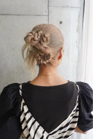 ロング ヘアアレンジ cime(シィーム) 宮元茉里奈のヘアスタイル