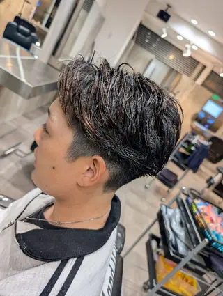ショート パーマ メンズ QOL円山 YUTOのヘアスタイル
