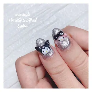 ミディアム ネイル 🐾enen style 🐾のネイルデザイン