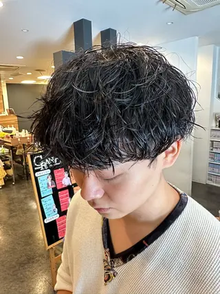 パーマ メンズ 💈メンズサロン ルーズパーマ大募集のヘアスタイル