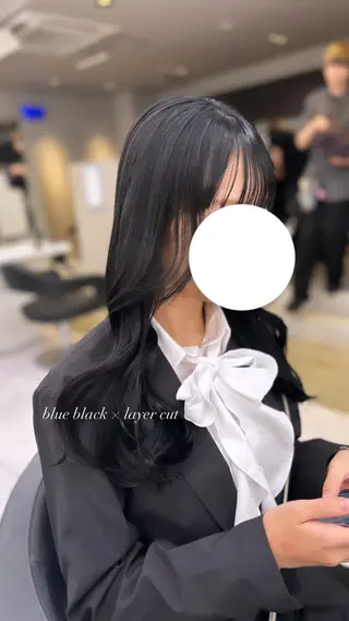 ロング カラー パーマ ヘアアレンジ メンズ キッズ ブリーチなしカラー/ ブラウン/レイヤーのヘアスタイル