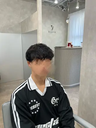 メンズ ニュアンスパーマ🌀 毛流れ🩶イザベラのヘアスタイル