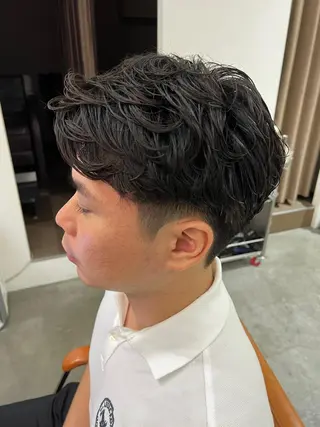 パーマ メンズ 🌷ショートレイヤー ヘッドスパ🌷鈴木のヘアスタイル