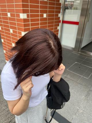 カラー ブリーチカラー募集 合澤のヘアスタイル