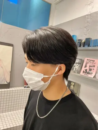 パーマ メンズ 松戸レイヤーカット 塚原悠斗のヘアスタイル