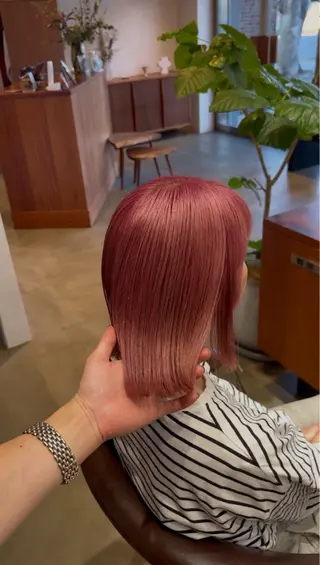 セミロング カラー 丸山 格のヘアスタイル