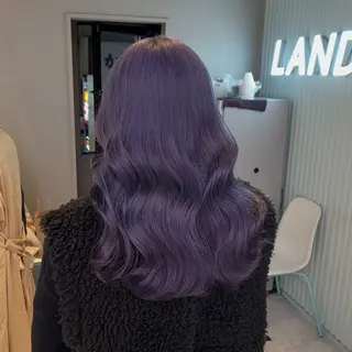 セミロング カラー ブリーチカラー 🩵MIZUKIのヘアスタイル
