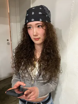 ロング 河坂 昌恵のヘアスタイル