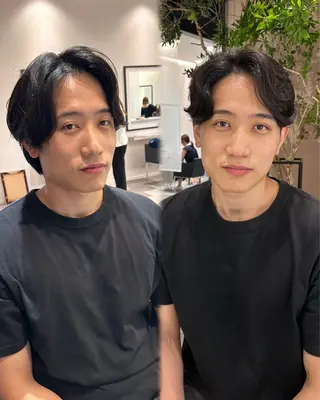 パーマ メンズ 中原 優美のヘアスタイル