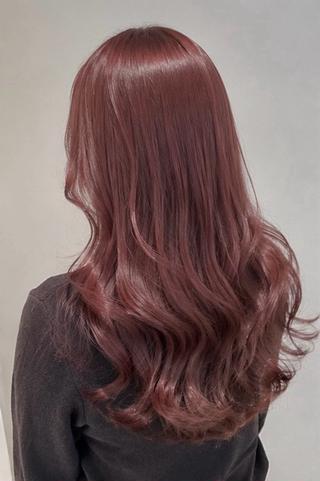ロング カラー ハイトーンカラー が絶対可愛い✨泰聖✨のヘアスタイル