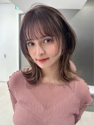 ミディアム ユズキ/銀座似合わせ カット♡透明感カラーのヘアスタイル
