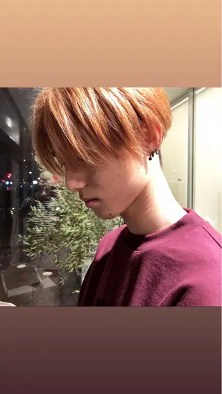 ショート カラー メンズ 齋藤 佳以のヘアスタイル