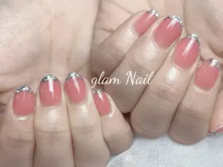 ネイル エツメ💅 長さ出し🎀デザインのネイルデザイン