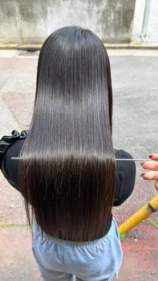 ロング ヘアアレンジ 大宮‎縮毛矯正🩵 レイヤー　佐藤和のヘアスタイル