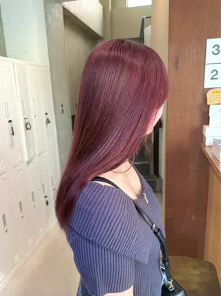 セミロング カラー ウチダ ユウヤのヘアスタイル