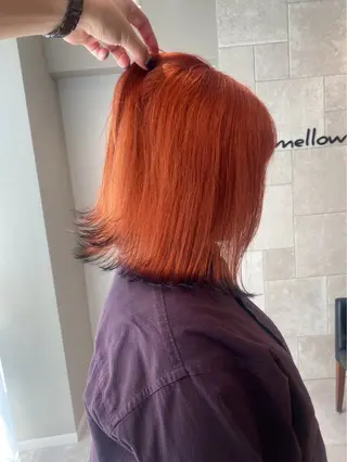 ミディアム カラー オリーブカラー 💙KARIN🪼のヘアスタイル