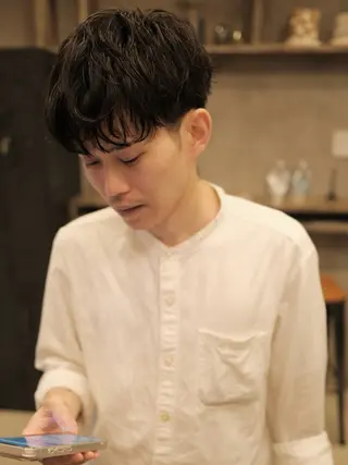 ショート パーマ メンズ ill副店長 立和田純也のヘアスタイル