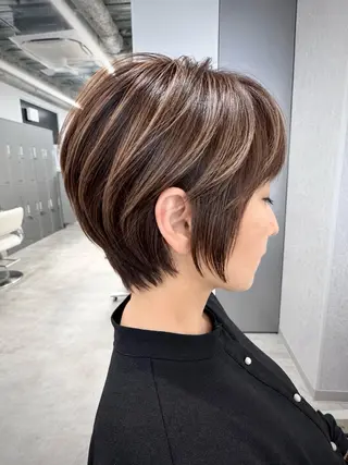 ショート 関山浩平ショート /ボブ/ヘアセットのヘアスタイル