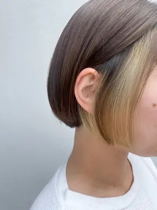 ショート カラー パライソ南公園店小嶋 さつきのヘアスタイル