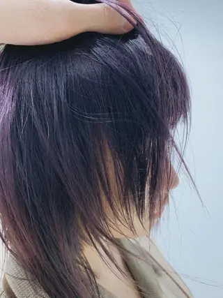 セミロング カラー ヘアアレンジ ボブパーマコテ巻き風 パーマNo1深江秀平のヘアスタイル