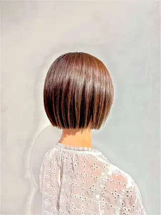 ショート たなかあゆ✨ ワンレンボブ渋谷のヘアスタイル