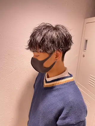 ショート カラー パーマ ヘアアレンジ メンズ キッズ ネイル マツエク・マツパ スパイキー/フェザー /波巻き/かいとのヘアスタイル