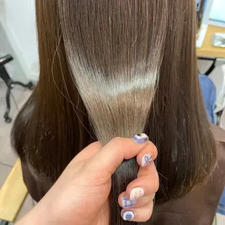 セミロング 🪐海外hair/パ ーマ/暖色/ミミ🌼のヘアスタイル