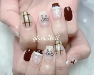 ネイル Glam 長さだし専門のネイルデザイン