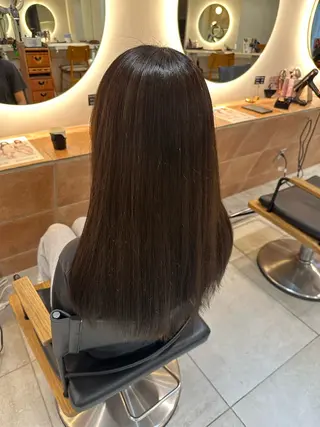 ロング カラー 横浜⭐️カラー モデル🌻あみ🌻のヘアスタイル