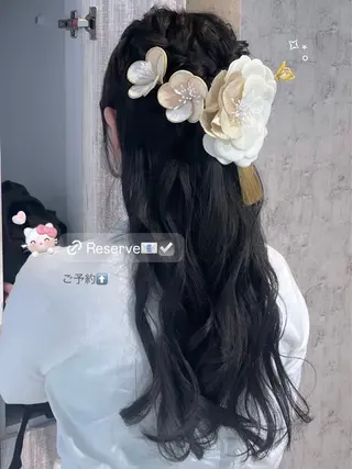 ロング ヘアアレンジ 🩰モテ艶girly ヘア🪽彩香🪡⟡のヘアスタイル