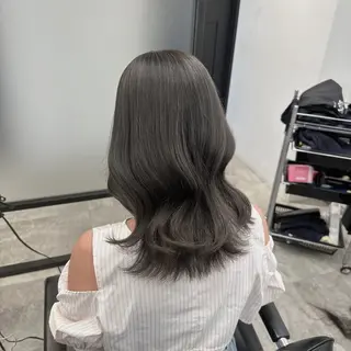 ミディアム カラー ヘアアレンジ ダブルカラー｜ なおき｜池袋美容師のヘアスタイル