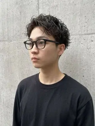 パーマ メンズ 白井 世那のヘアスタイル