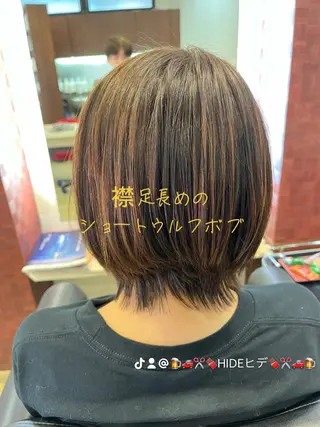 ショート カラー パーマ 織田 英之のヘアスタイル