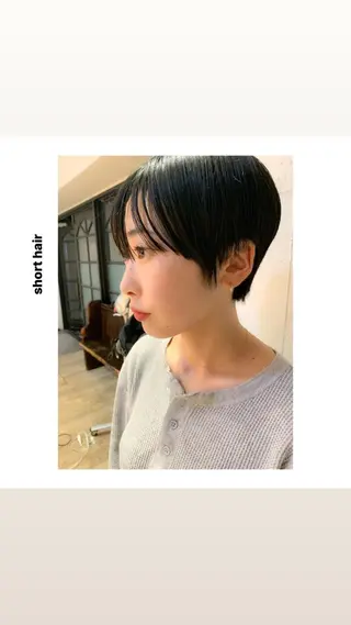 ショート カラー パーマ ヘアアレンジ メンズ キッズ ネイル マツエク・マツパ アイブロウ hiro【沿線で叶う 似合わせhair】のヘアスタイル